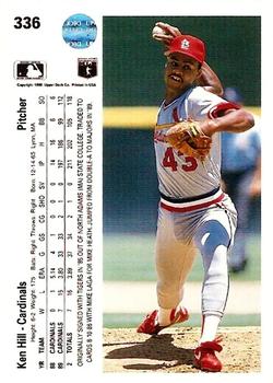 Ken Hill  baseball card collectible - Main Image 2