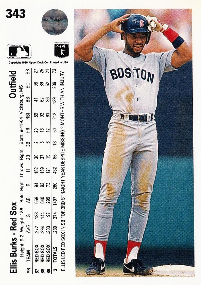 Ellis Burks  baseball card collectible - Main Image 2