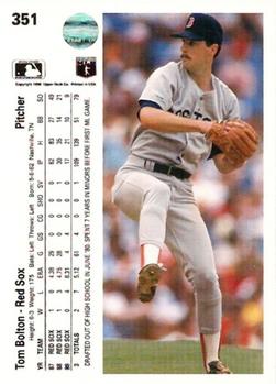 Tom Bolton  baseball card collectible - Main Image 2