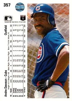 Andre Dawson  baseball card collectible - Main Image 2