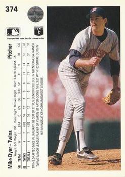 Mike Dyer  baseball card collectible - Main Image 2