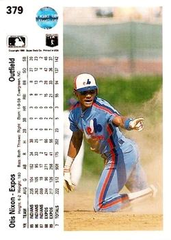 Otis Nixon  baseball card collectible - Main Image 2
