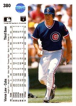 Vance Law  baseball card collectible - Main Image 2