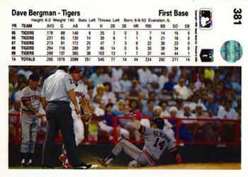 Dave Bergman  baseball card collectible - Main Image 2