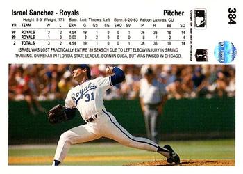 Israel Sanchez  baseball card collectible - Main Image 2