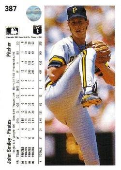 John Smiley  baseball card collectible - Main Image 2