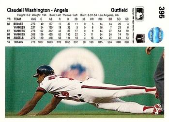 Claudell Washington  baseball card collectible - Main Image 2