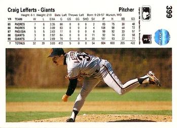 Craig Lefferts  baseball card collectible - Main Image 2