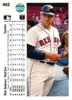 Rich Gedman  baseball card collectible - Main Image 2