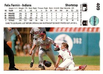 Felix Fermin  baseball card collectible - Main Image 2