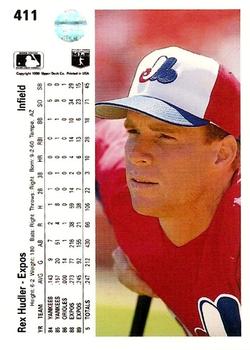 Rex Hudler  baseball card collectible - Main Image 2
