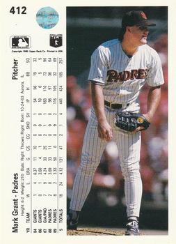 Mark Grant  baseball card collectible - Main Image 2