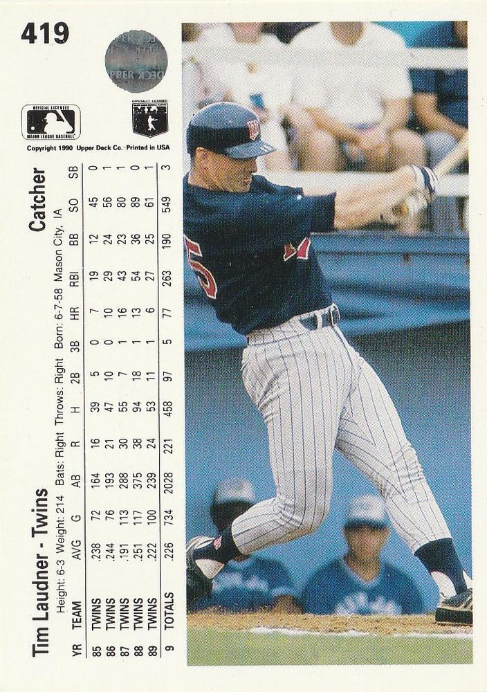Tim Laudner  baseball card collectible - Main Image 2