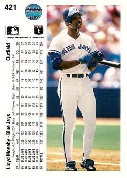 Lloyd Moseby  baseball card collectible - Main Image 2