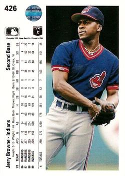 Jerry Browne  baseball card collectible - Main Image 2