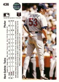Mark Guthrie  baseball card collectible - Main Image 2