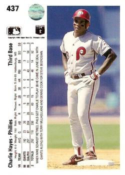 Charlie Hayes  baseball card collectible - Main Image 2