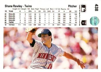 Shane Rawley  baseball card collectible - Main Image 2
