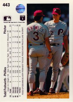 Todd Frohwirth  baseball card collectible - Main Image 2