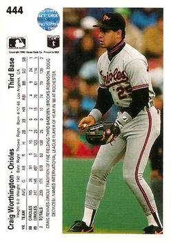 Craig Worthington  baseball card collectible - Main Image 2