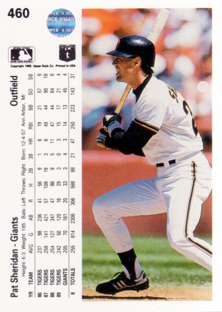 Pat Sheridan  baseball card collectible - Main Image 2