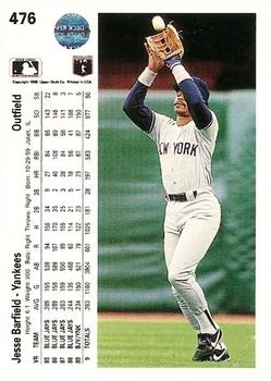 Jesse Barfield  baseball card collectible - Main Image 2