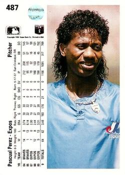 Pascual Perez  baseball card collectible - Main Image 2