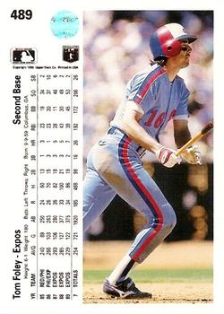 Tom Foley  baseball card collectible - Main Image 2