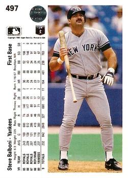 Steve Balboni  baseball card collectible - Main Image 2