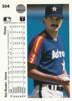 Rick Rhoden  baseball card collectible - Main Image 2
