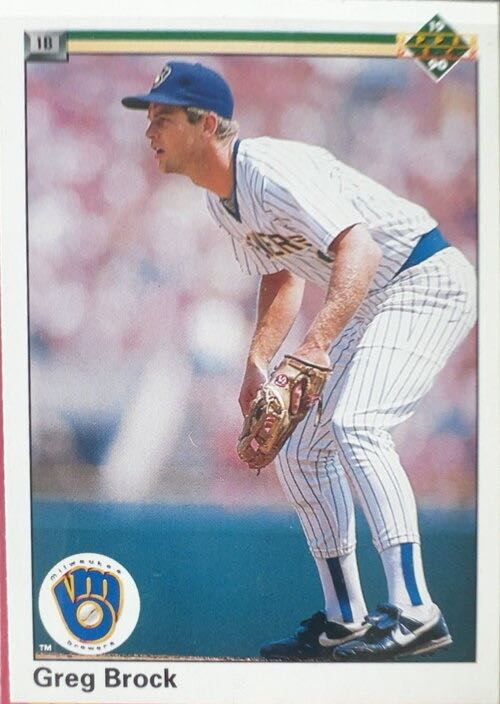 Greg Brock  baseball card collectible - Main Image 3