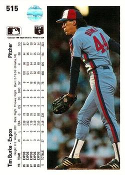 Tim Burke  baseball card collectible - Main Image 2