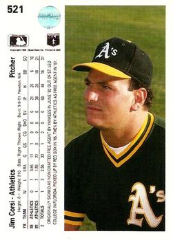 Jim Corsi  baseball card collectible - Main Image 2