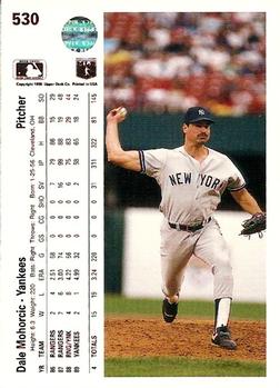 Dale Mohorcic  baseball card collectible - Main Image 2