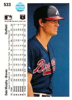 Dale Murphy  baseball card collectible - Main Image 2