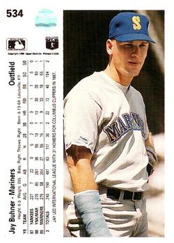 Jay Buhner  baseball card collectible - Main Image 2