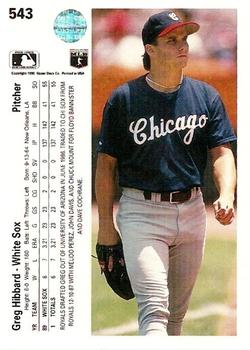 Greg Hibbard  baseball card collectible - Main Image 2