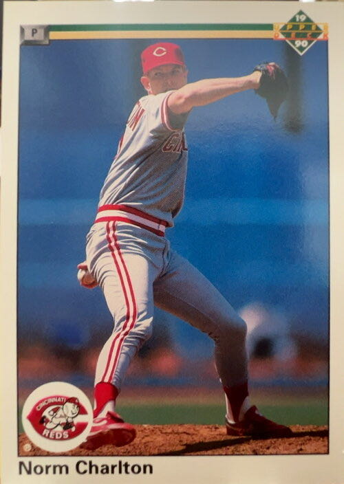 Norm Charlton  baseball card collectible - Main Image 3