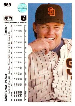 Mark Parent  baseball card collectible - Main Image 2