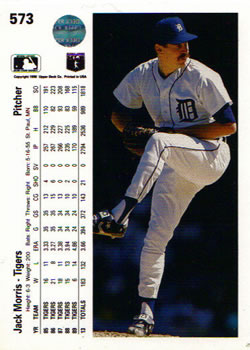 Jack Morris  baseball card collectible - Main Image 2