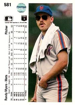 Randy Myers  baseball card collectible - Main Image 2