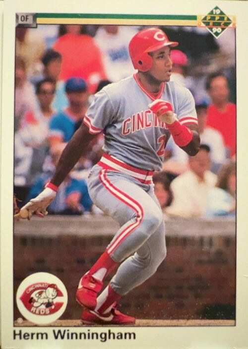 Herm Winningham  baseball card collectible - Main Image 3