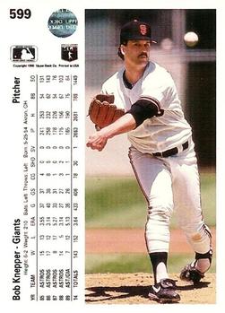 Bob Knepper  baseball card collectible - Main Image 2