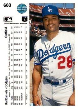 Kal Daniels  baseball card collectible - Main Image 2