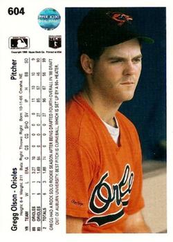 Gregg Olson  baseball card collectible - Main Image 2
