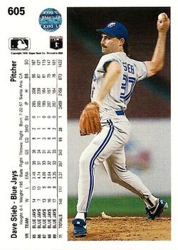 Dave Stieb  baseball card collectible - Main Image 2