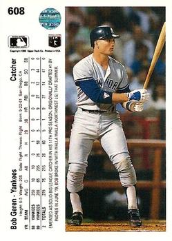 Bob Geren  baseball card collectible - Main Image 2