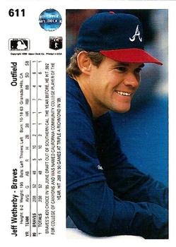 Jeff Wetherby  baseball card collectible - Main Image 2