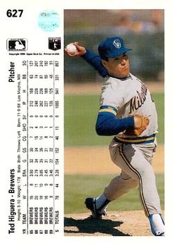 Ted Higuera  baseball card collectible - Main Image 2