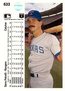 Geno Petralli  baseball card collectible - Main Image 2